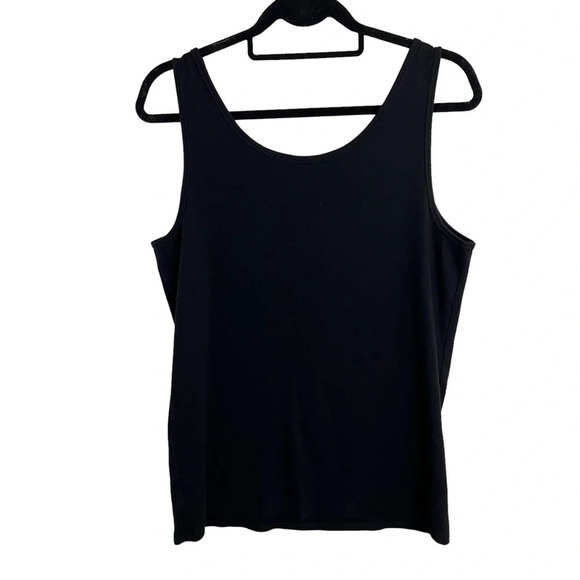 Time and Tru Black Tank Top Plus Size XXXL Round Neckline Sleeveless Pullover - Picture 2 of 3